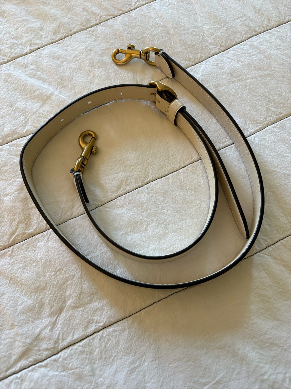 COACH RETAIL CHALK CROSSBODY STRAP BRAND NEW WITH BRASS HARDWARE